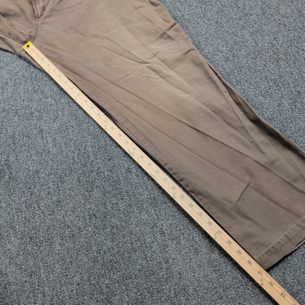 Columbia Gorpcore Utility Canvas Pants 44x32 Brown Rugged Workwear Hiking Cargo - Picture 9 of 13